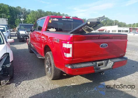 2022 Ford F-150 Lariat из США, поврежденный, VIN 1FTFW1E88NFA40165